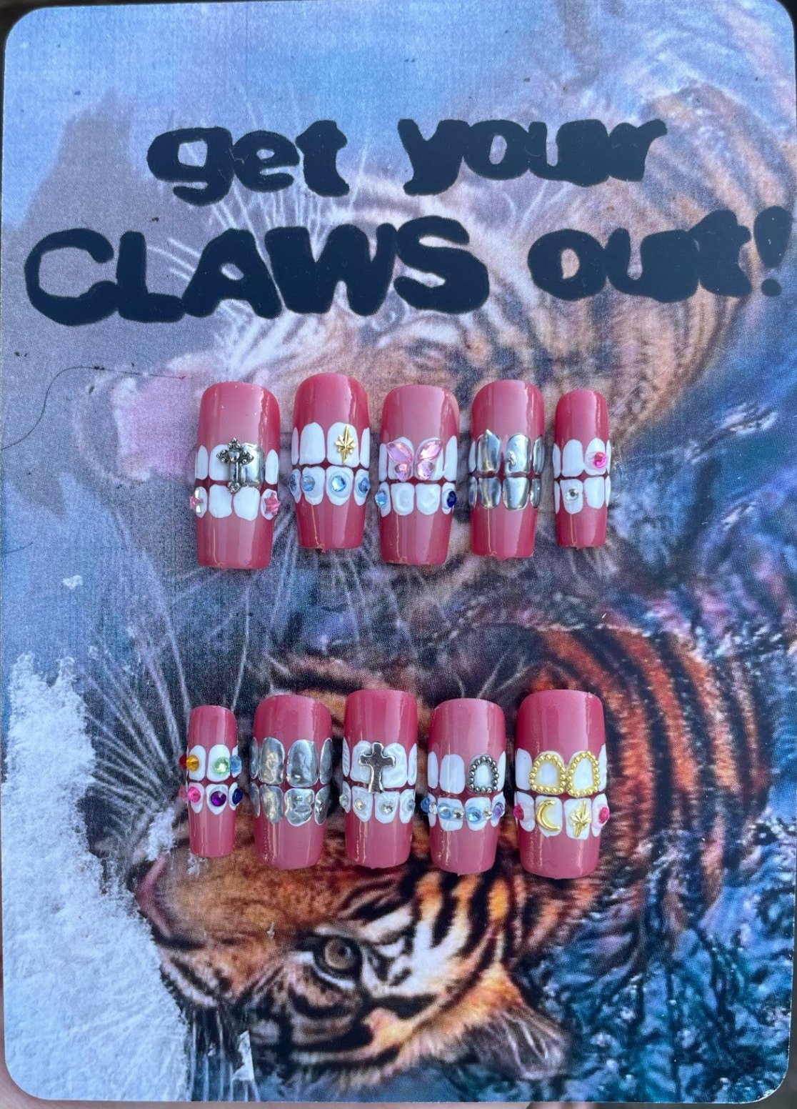 (MTO) Blinged Out Grillz Full Set